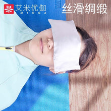 Load image into Gallery viewer, Yoga eye pillow Flaxseed eye pillow To black rim of the eye patch Meditation yoga eye mask Sedative meditation
