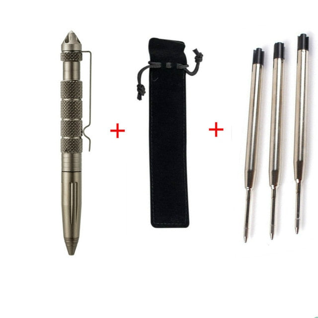 High Quality defence personal Tactical Pen Self Defense Pen Tool Multipurpose Aviation Aluminum Anti-skid Portable