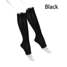 Load image into Gallery viewer, New Compression Socks Men Women Support Knee Zipper Socks Female Open Toe Thin Anti-Fatigue Stretchy Sox High Socks Unisex