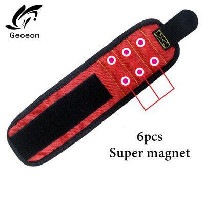 Polyester Super Strong Magnetic Wristband Portable Tool Bag Electrician Wrist Tool Belt Screws Nails Drill Bits A30