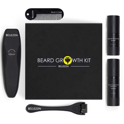 8pcs/set Men Beard Kit Barba Grooming Beard Set Beard Oil Moisturizing Wax Blam Comb Essence Styling Scissors Hair Men Beard Set