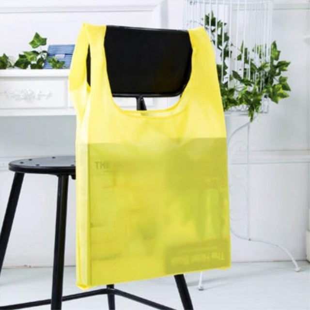 eTya New Fashion Waterproof Shopping Bag Portable Folding Creative Reusable Foldable Shopping Bag Eco Tote Market Grocery Bag