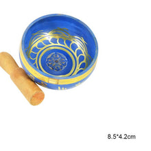 Load image into Gallery viewer, Handmade Nepalese Tibetan Buddha Singing Bowl Set with Mallet for Meditation Chakra Healing Prayer Yoga Home Decor