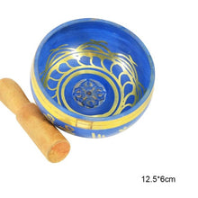Load image into Gallery viewer, Handmade Nepalese Tibetan Buddha Singing Bowl Set with Mallet for Meditation Chakra Healing Prayer Yoga Home Decor