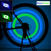 Load image into Gallery viewer, Waterproof bicycle spoke light 3 lighting mode LED bike wheel light easy to install bicycle safety warning light With Battery