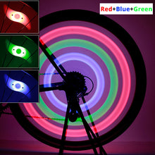 Load image into Gallery viewer, Waterproof bicycle spoke light 3 lighting mode LED bike wheel light easy to install bicycle safety warning light With Battery