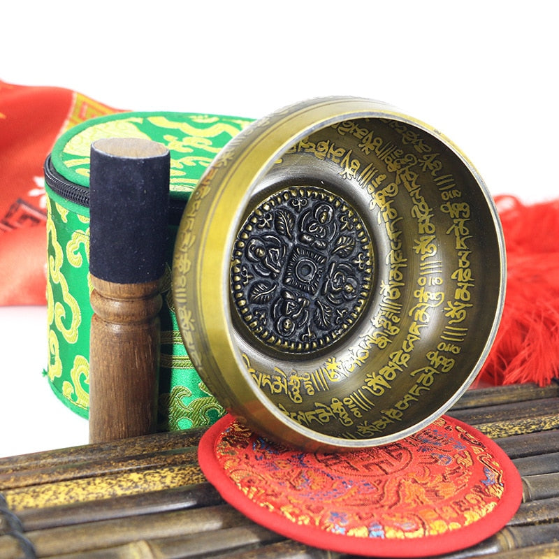 New Belief Singing Bowl Set Mindfulness Mantra Yoga With Mallet Gift Ornament Home Tibetan Chakra Healing Meditation