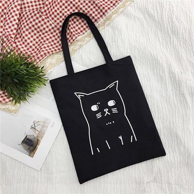 Ladies Handbags Cloth Canvas Tote Bag pattern Shopping Travel Women Eco Reusable Shoulder Shopper Bags bolsas de tela 2019 New