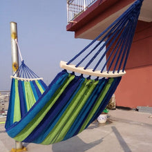 Load image into Gallery viewer, rainbow Outdoor Leisure Double 2 Person canvas Hammocks Ultralight Camping Hammock