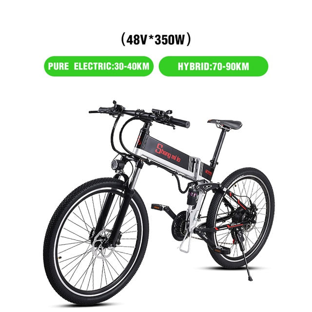 New Electric Bike 21 Speed 10AH 48V 350W 110KM Built-in Lithium battery E bike electric 26" Off road Electric bicycle Folding