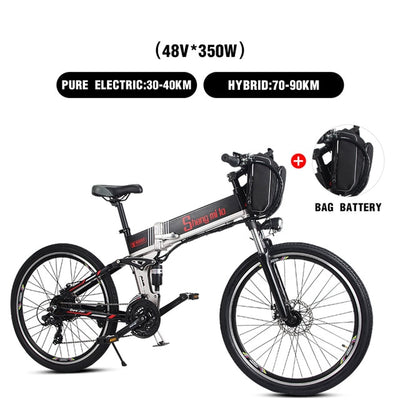 New Electric Bike 21 Speed 10AH 48V 350W 110KM Built-in Lithium battery E bike electric 26" Off road Electric bicycle Folding