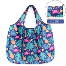 Load image into Gallery viewer, Fashion Printing Foldable Eco-Friendly Shopping Bag Tote Folding Pouch Handbags Convenient Large-capacity for Travel Grocery Bag