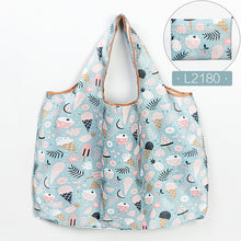 Load image into Gallery viewer, Fashion Printing Foldable Eco-Friendly Shopping Bag Tote Folding Pouch Handbags Convenient Large-capacity for Travel Grocery Bag