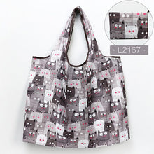 Load image into Gallery viewer, Fashion Printing Foldable Eco-Friendly Shopping Bag Tote Folding Pouch Handbags Convenient Large-capacity for Travel Grocery Bag