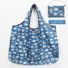 Load image into Gallery viewer, Fashion Printing Foldable Eco-Friendly Shopping Bag Tote Folding Pouch Handbags Convenient Large-capacity for Travel Grocery Bag