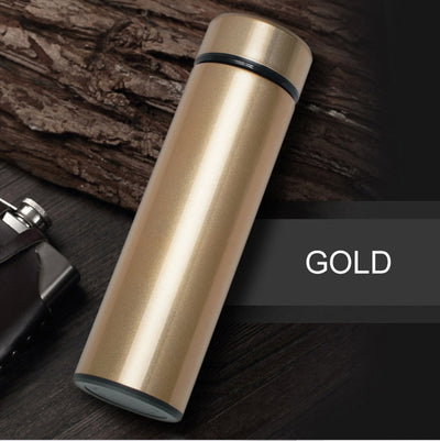 Intelligent Temperature Display Insulate Thermos Strainer Mug Tea Mug Coffee Cup Thermal Bottle Vacuum Flask Stainless Steel