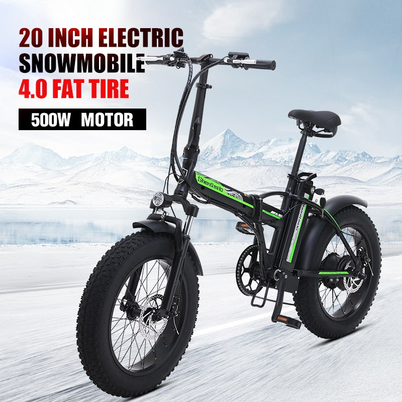 Electric bike 4.0 fat tire electric bikeebike beach cruiser bike Booster bicycle folding electric bike electric bike 48v ebike