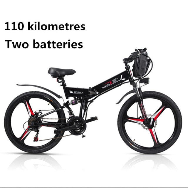 New Electric Bike 21 Speed 10AH 48V 350W 110KM Built-in Lithium battery E bike electric 26" Off road Electric bicycle Folding