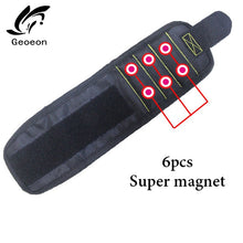 Load image into Gallery viewer, Geoeon Polyester Magnetic Wristband 10pcs Strong Magnets Portable Bag Electrician Tool Bag Screws Drill Holder Repair Tool Belt