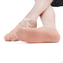 Load image into Gallery viewer, Yoga Socks for Extra Grip Yoga Socks Ballet Cross Straps Backless Pilates Socks Professional Non-Slip Sports Foot Boat Socks