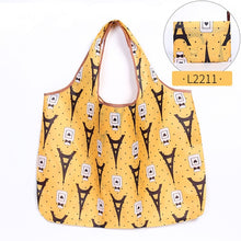 Load image into Gallery viewer, Fashion Printing Foldable Eco-Friendly Shopping Bag Tote Folding Pouch Handbags Convenient Large-capacity for Travel Grocery Bag