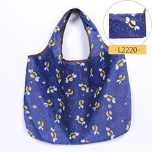 Load image into Gallery viewer, Fashion Printing Foldable Eco-Friendly Shopping Bag Tote Folding Pouch Handbags Convenient Large-capacity for Travel Grocery Bag