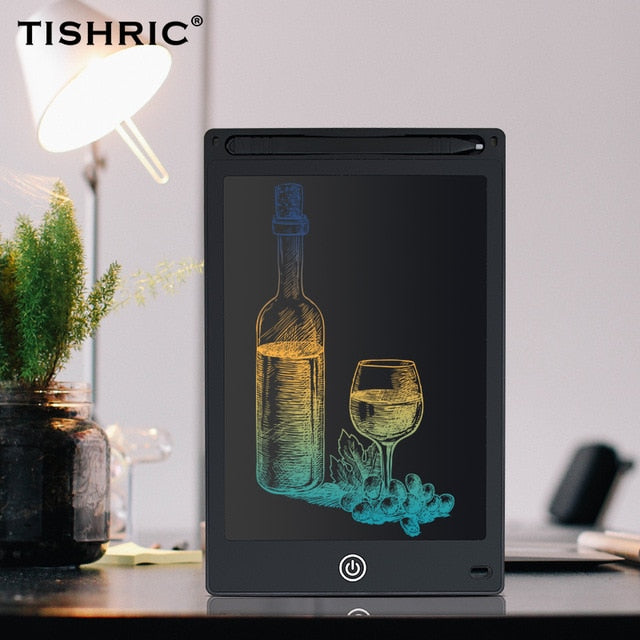 TISHRIC 8.5 inch LCD Writing Tablet for Drawing Digital Erasable Drawing Tablet/Pad/Board For Kids Electronic Graphics Tablet LCD/Screen With Pen Battery