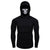 New men's stretch fitness men's ninja uniform hooded long-sleeved T-shirt call of duty skull mask high-quality long-sleeved