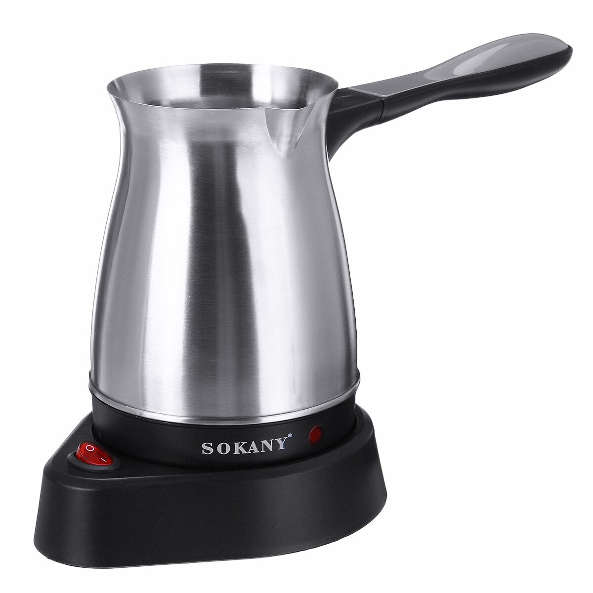 220V Electric Coffee Machine Stainless Steel Portable Greek Turkish Coffee Maker Pot Electric Moka Pot Home Office Coffee Kettle