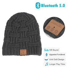 Load image into Gallery viewer, Newest Upgraded Bluetooth 5.0 Beanie Wireless Headphone Beanie Music Hat Built-in HD Stereo Speaker for Winter Fitness Sports