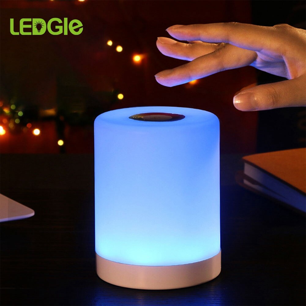 USB Smart bedside lamp LED Table Lamp Nightlight Creative Bed Desk Light for Bedroom Bedside Lampe smart bed Night Lights Gifts