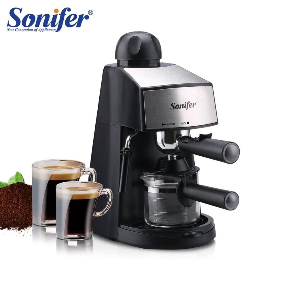 240ml Semi-Automatic Espresso Electric Coffee Machine Express Electric Foam Coffee Maker Kitchen Appliances 220V Sonifer