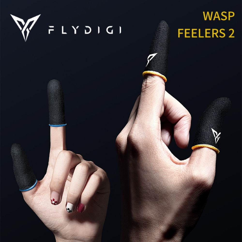 Flydigi Wasp Feelers 2 Finger Sleeve Sweat-Proof Finger Cover mobile phone tablet PUBG Game Touch Screen Thumb