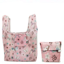 Load image into Gallery viewer, eTya Foldable Recycle Shopping Bag Women Travel Shoulder Grocery Bags Eco Reusable Floral Fruit Vegetable Storage Tote Handbag