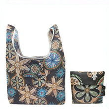 Load image into Gallery viewer, eTya Foldable Recycle Shopping Bag Women Travel Shoulder Grocery Bags Eco Reusable Floral Fruit Vegetable Storage Tote Handbag