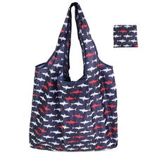 Load image into Gallery viewer, eTya Foldable Recycle Shopping Bag Women Travel Shoulder Grocery Bags Eco Reusable Floral Fruit Vegetable Storage Tote Handbag