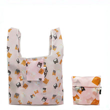 Load image into Gallery viewer, eTya Foldable Recycle Shopping Bag Women Travel Shoulder Grocery Bags Eco Reusable Floral Fruit Vegetable Storage Tote Handbag
