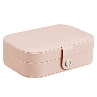 Jewelry Small Organizer Display Jewelry Box PU Leather Grids Jewelry Case Box Portable Travel Storage Necklace Earrings Box