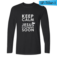 Load image into Gallery viewer, I Love Jesus Christian Long Sleeve T Shirt Men Funny Black Fashion Tshirt Men Brand Casual High Quality Tee Shirt Men Cotton 4XL