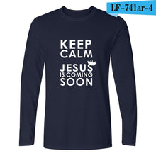 Load image into Gallery viewer, I Love Jesus Christian Long Sleeve T Shirt Men Funny Black Fashion Tshirt Men Brand Casual High Quality Tee Shirt Men Cotton 4XL