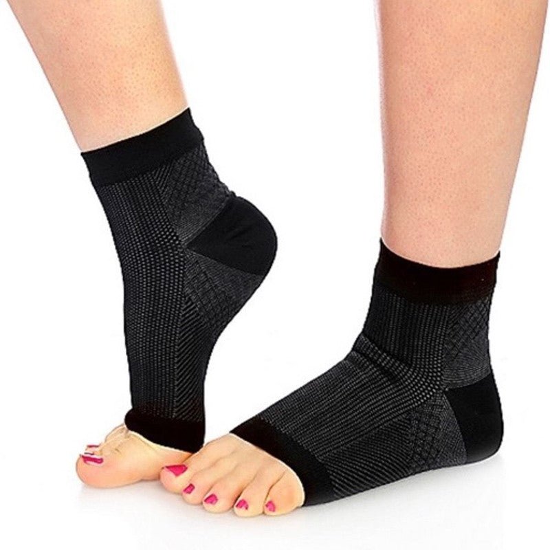 1 pair Foot Ankle Compression Socks Anti Fatigue Varicose Feet Sleeve Unisex Plantar Fasciitis Relief Foot Pain Reduce Swelling