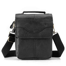 Load image into Gallery viewer, Quality Original Leather Male Casual Shoulder Messenger bag Cowhide Fashion Cross-body Bag 8&quot; Pad Tote Mochila Satchel bag 144