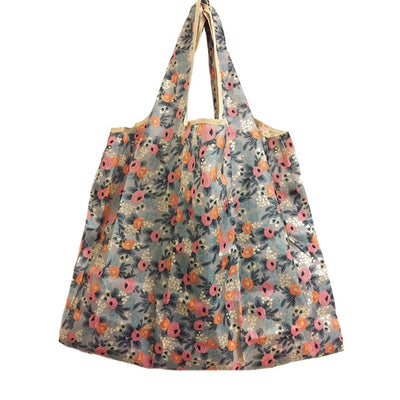 2018 New Lady Foldable Recycle Shopping Bag Eco Reusable Shopping Tote Bag Cartoon Floral Fruit Vegetable Grocery FS11