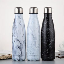 Load image into Gallery viewer, Popular stainless steel thermos 500ml water bottle three colors marble insulate drinking  termica garrafa good chose of gifts