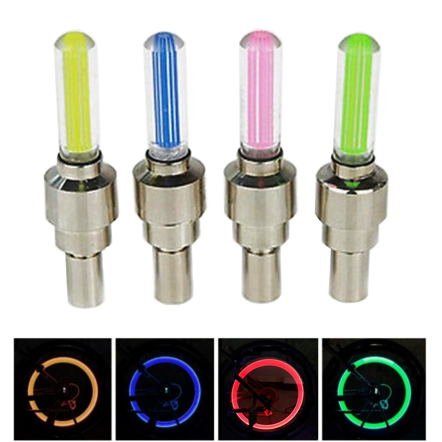 bike light with no battery mountain road bike  bicycle lights LEDS Tyre Tire Valve Caps Wheel spokes LED Light BL0157