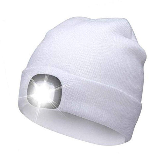 Christmas Gifts Top adult Kids hat christmas LED decorations for home Unisex Lighted Beanie Cap Hip Hop Knit Hat Hunting Running