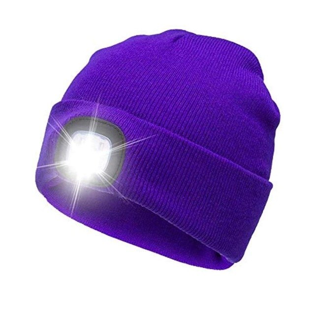 Christmas Gifts Top adult Kids hat christmas LED decorations for home Unisex Lighted Beanie Cap Hip Hop Knit Hat Hunting Running