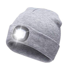 Load image into Gallery viewer, Christmas Gifts Top adult Kids hat christmas LED decorations for home Unisex Lighted Beanie Cap Hip Hop Knit Hat Hunting Running