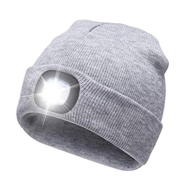 Christmas Gifts Top adult Kids hat christmas LED decorations for home Unisex Lighted Beanie Cap Hip Hop Knit Hat Hunting Running