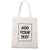 Custom Tote Bag Shopping Add Your Text Print Original Design White Zipper Unisex Fashion Travel Canvas Bags